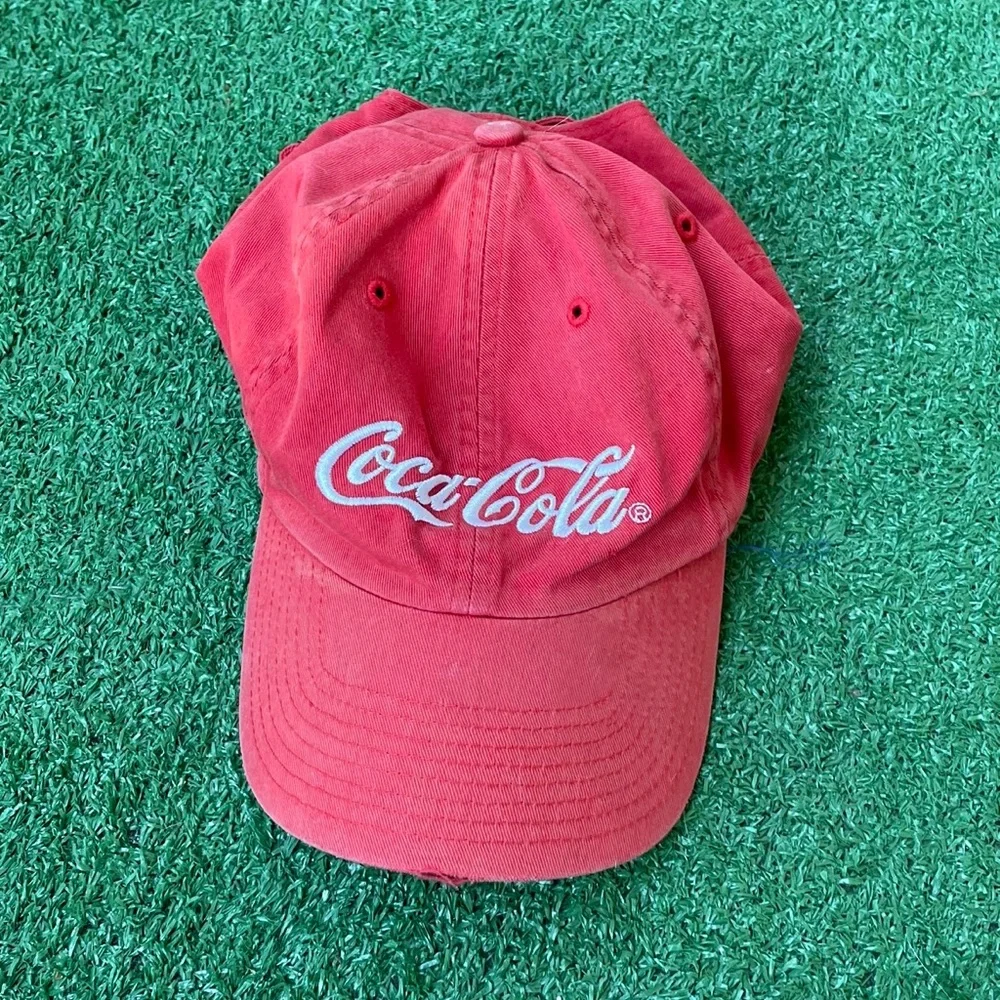 Coca-Cola Red Logo Dad Hat with White Script